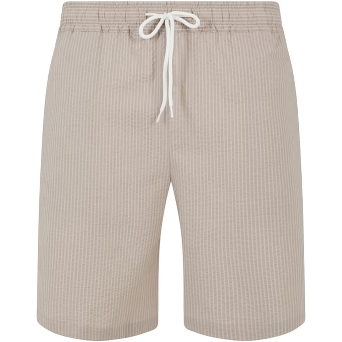 Urban Classics - Basic Seersucker Korte broek - XL - Grijs