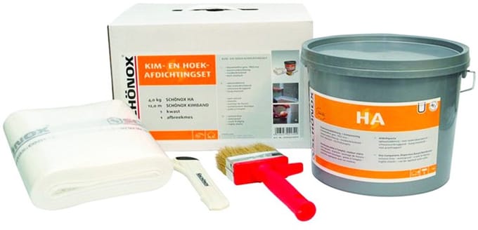 Schönox kim- en hoekafdichtingsset - 4 kg/12 MTR