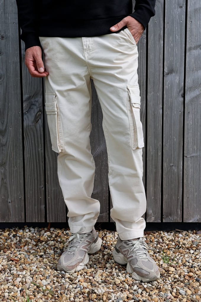Kultivate Tr Cargo Egret Größe: S | Cargohosen Outlet | Herren