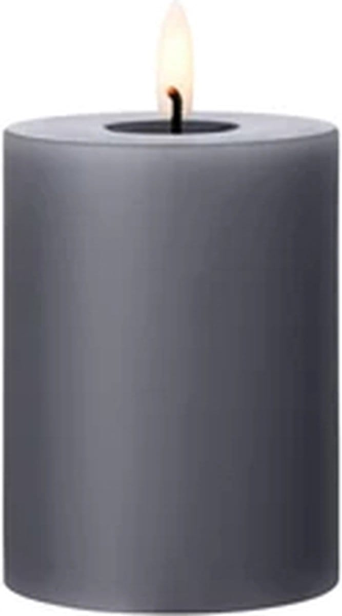 Ester & Erik Led Pillar kaars H10cm dark slate