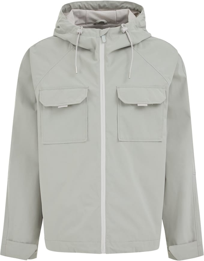WE Fashion Heren waterafstotend jack met capuchon