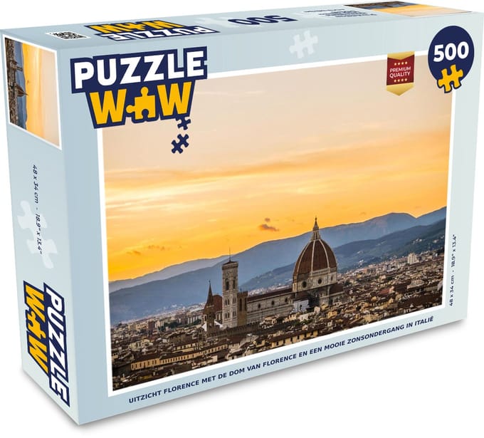 Puzzel Florence - Zon - Kathedraal - Legpuzzel - Puzzel 500 stukjes