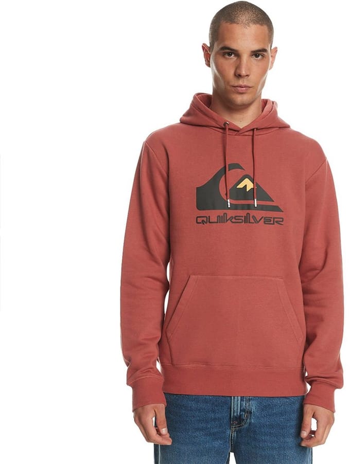 Quiksilver Big Logo Hoodie Oranje S Man