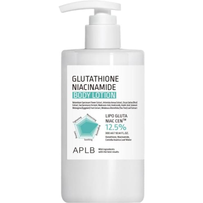 APLB Lotion Corporelle Glutathion Niacinamide Soin Éclaircissant & Hydratant 300ml white