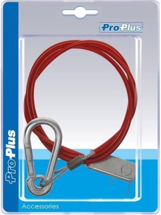 ProPlus Breekkabel met gaffel - Verzinkt - 1 meter - Veiligheidskabel