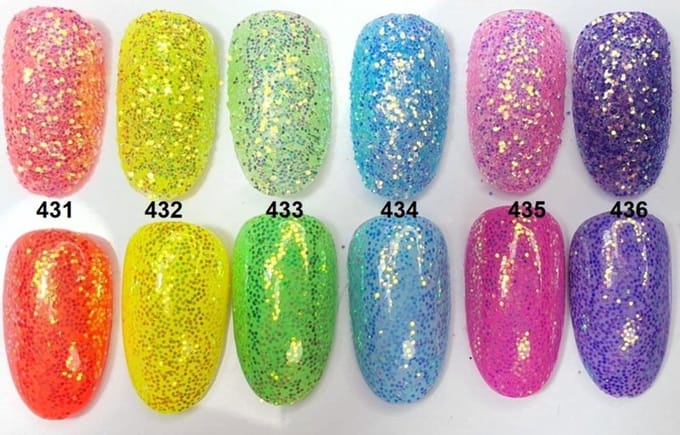 Nagel glitters - Korneliya Crystal Sugar SET 431 - 436