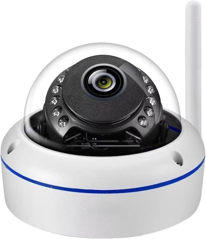 Beveiligingscamera - IP-camera Wifi - Huisbewaking Buiten - AI Auto Tracking - 5MP - Wit
