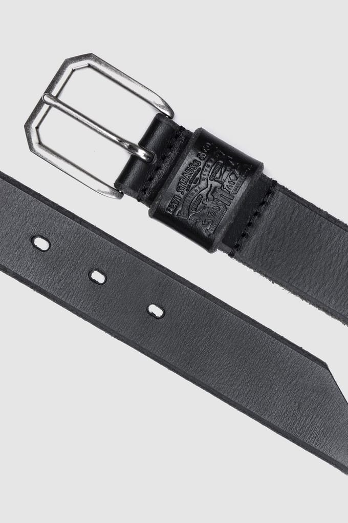 Levi's Wide Loop Two Horse Belt Caviar Größe: 80 | Gürtel Outlet | Herren