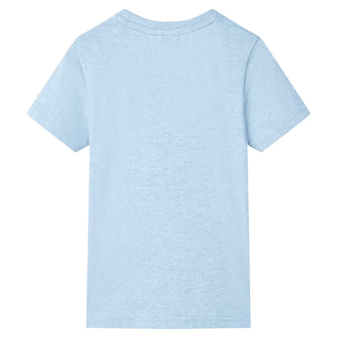 vidaXL Kindershirt 140 gemêleerd zachtblauw