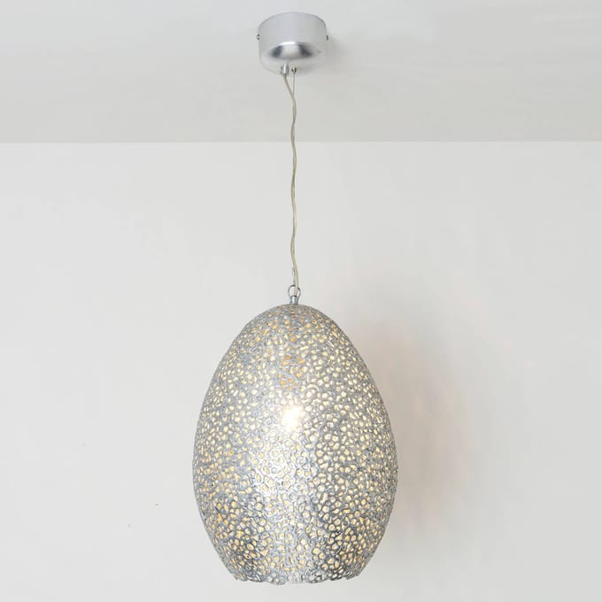 Holländer Hanglamp Cavalliere, zilver, Ø 34 cm