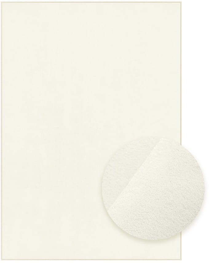 SONGMICS - vloerkleed - 160 x 230 cm - cremewit - laagpolig