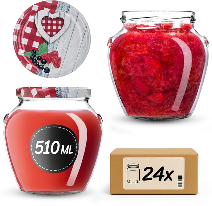 KADAX Inmaakpotten 510 ml fi82 Rustiek 24 stuks