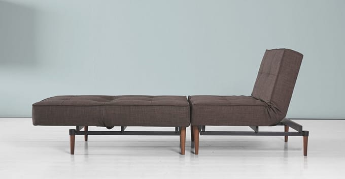 Innovation Living - Splitback fauteuil - grijs - Mixed Dance - chroom - 4 - 6 Wochen