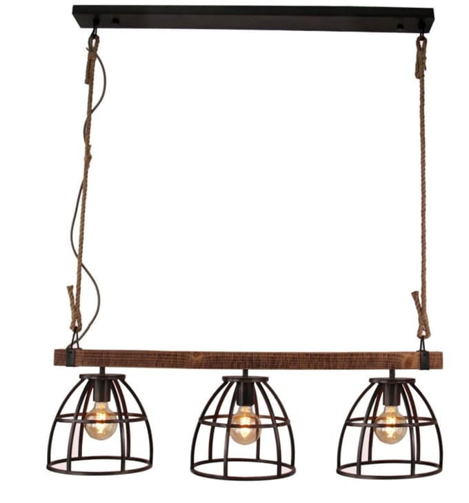 Chericoni Aperto Hanglamp - 3 lichts - Ø 25 cm - Zwart