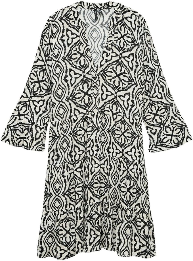 Vero Moda Menny LS V-neck Short Jurk Dames