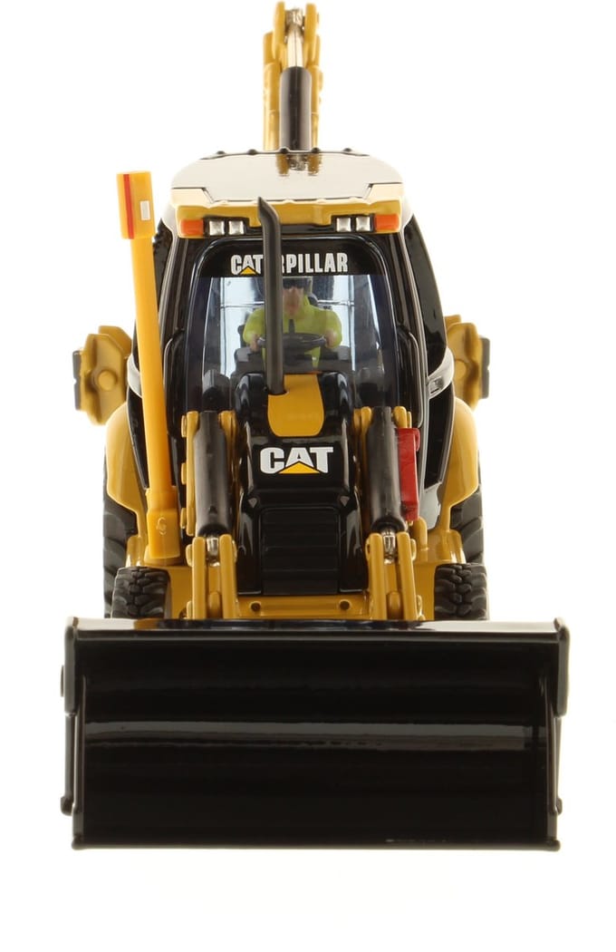 Cat 420E IT Backhoe Loader - Graaflaad combinatie - 1:50 - Diecast Masters - Core Classics Series