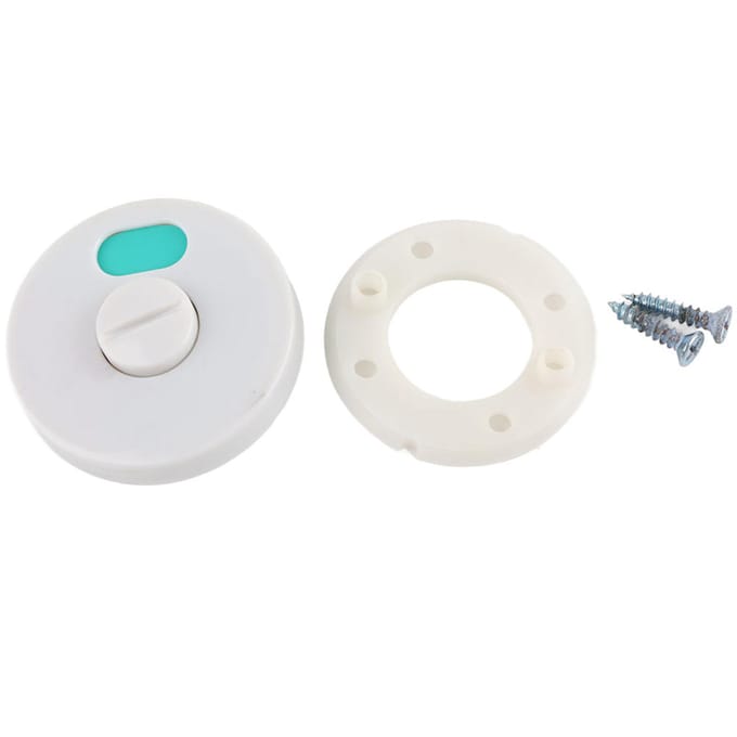 Deurslotbout Vrij Bezet Privacy-indicator voor Toilet Badkamergebruik white