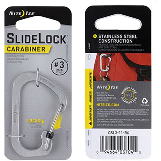 Nite Ize Karabiner - #3 - 5,9cm/11kg - RVS