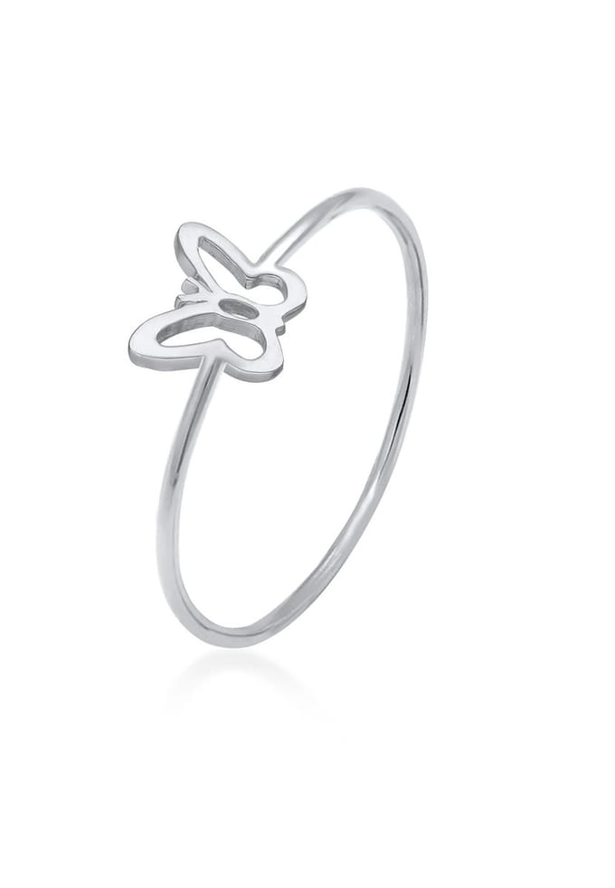 Elli - Ring - Dames Vlinder Motief Trend in 925 sterling zilver - Dames