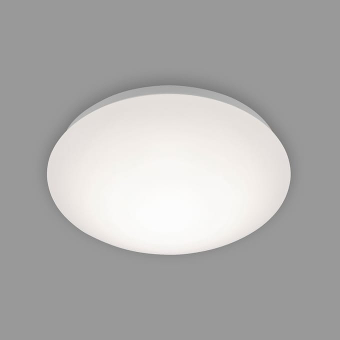 BRILONER - LED Plafonniére - plafondlamp - met warm wit licht 3.000K - 1.200Lm - 12W - wit - Ø28 cm