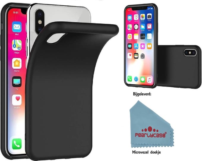 Pearlycase® Zwart Tpu Siliconen Case geschikt voor Apple iPhone XR