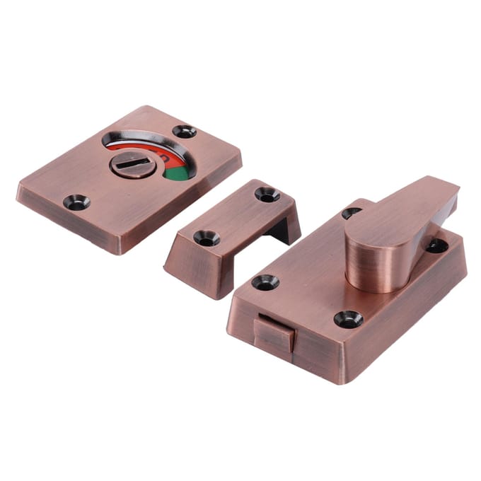 Scheidingsdeurslot met Handvat Openbaar Toilet Toilet Grendel Indicator Accessoire gray