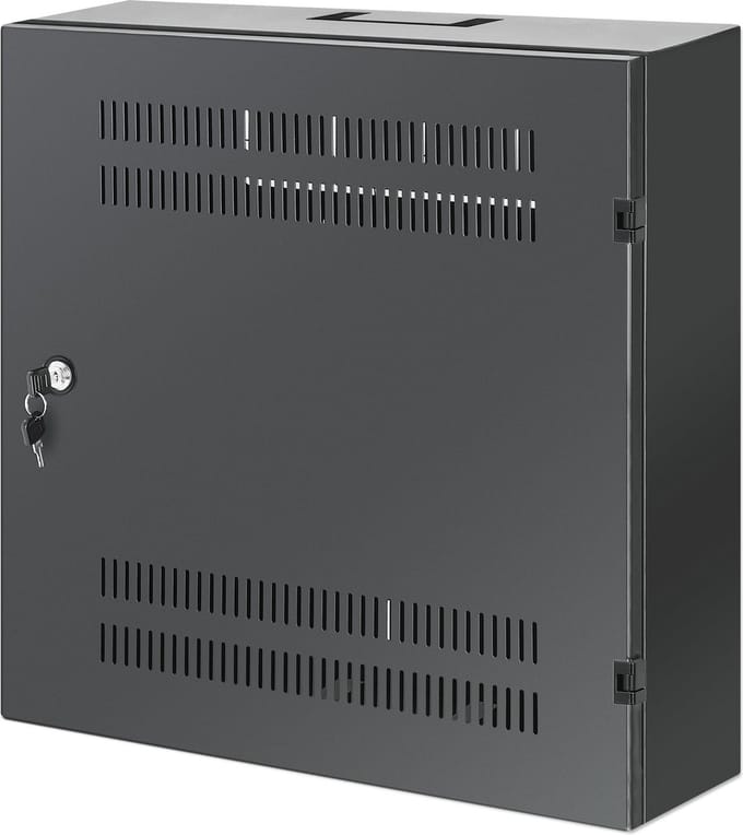 Intellinet 19 inch Wandkast – 4U + 2U rack – low profile – netwerk kast – max. 60 kg – zwart