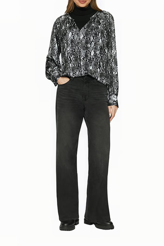 s.Oliver  Blouses Grey/black Taglia: 44 | Magliette intime Outlet | Donna | Grigio