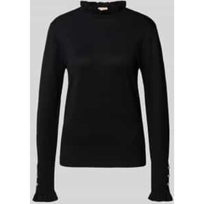 Regular fit shirt met lange mouwen van viscosemix, model 'Katie'