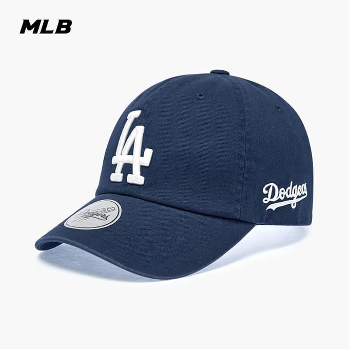 MLB Unisex Geborduurde Zachte Top Baseballpet ONE SIZE marineblauwe kleur