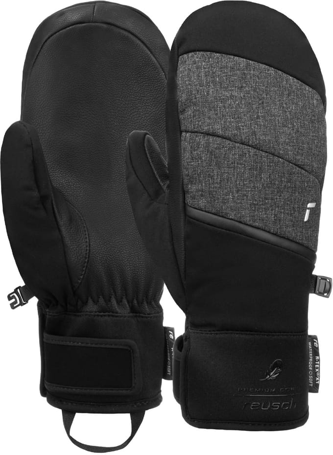 Reusch Febe R-TEX XT skiwanten - zwart/grijs - maat 7.5