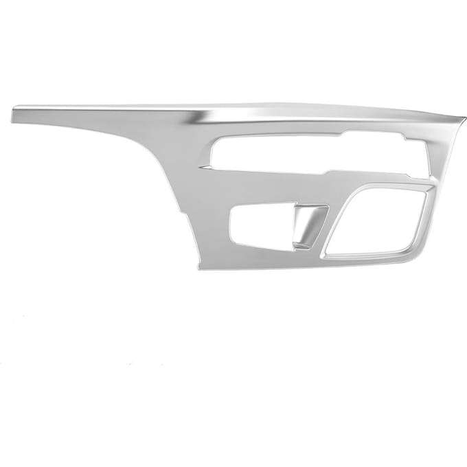Cache de Garniture de Panneau de Console Centrale de Levier de Vitesse Chromé Adapté pour Série 5 G30 2017 2018 white
