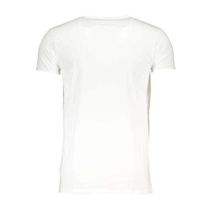 Cavalli Class Bianco Katoenen Heren T-Shirt