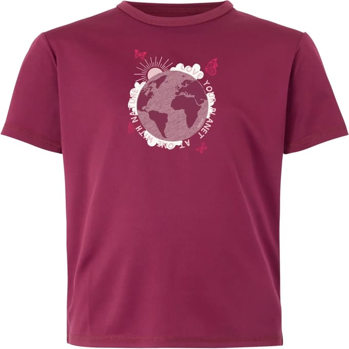 T-shirt Korte Mouwen Kinderen Mountain Graphic Design