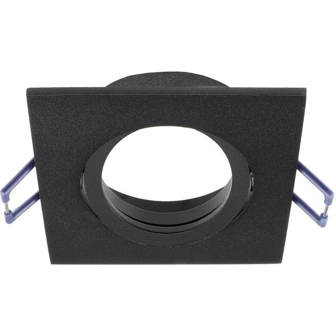Deko Light Samsola, eckig, Schwarz 110049 Plafondspot GU10 Zwart (mat)