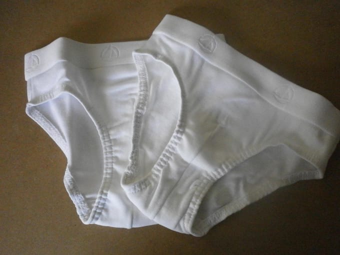 Petit Bateau - 2 pack - jongens - Onderbroek - Slip - Wit - 5jaar 108