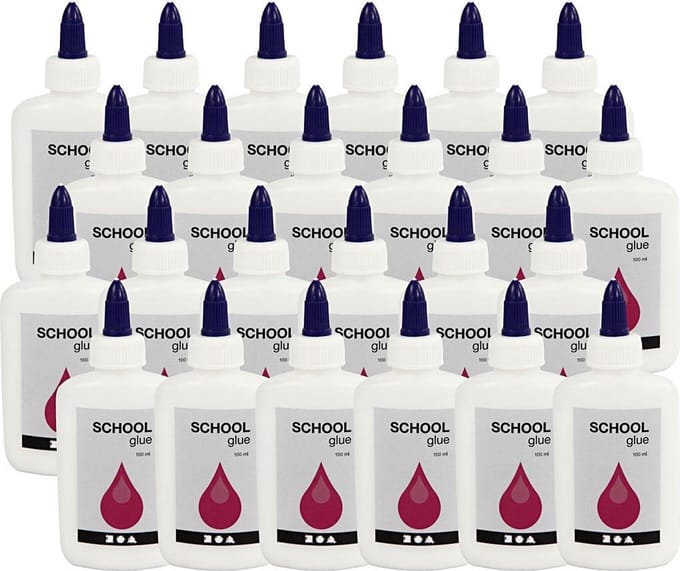 Schoollijm, 24x100 ml/ 1 doos