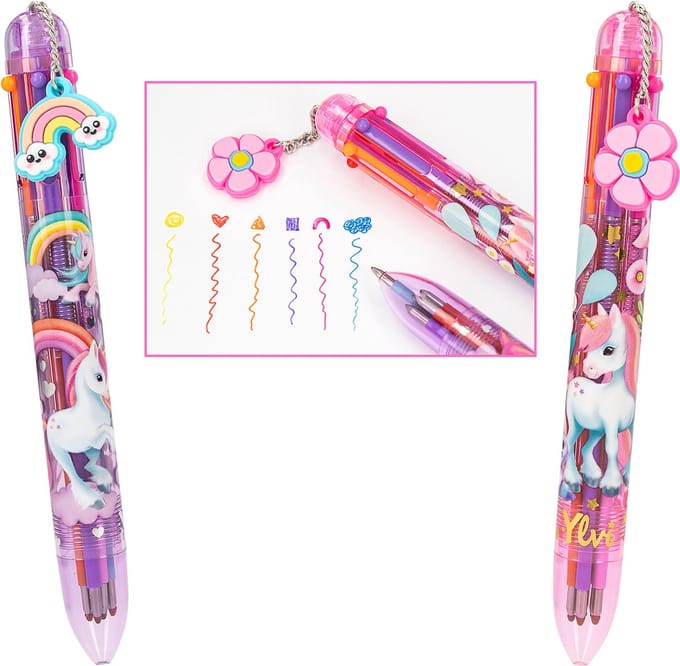 Ylvi en de Minimoomis gelpen met 6 kleuren Schrijfgerief