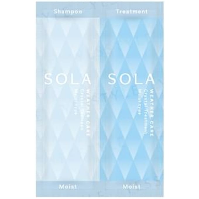 ViCREA - SOLA WEATHER CARE Crystal Shampoo & Treatment Moist Type Sachet Set 10ml + 10g