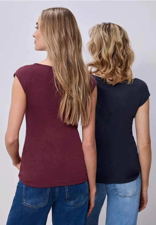 Basic shirts in een 2-pack