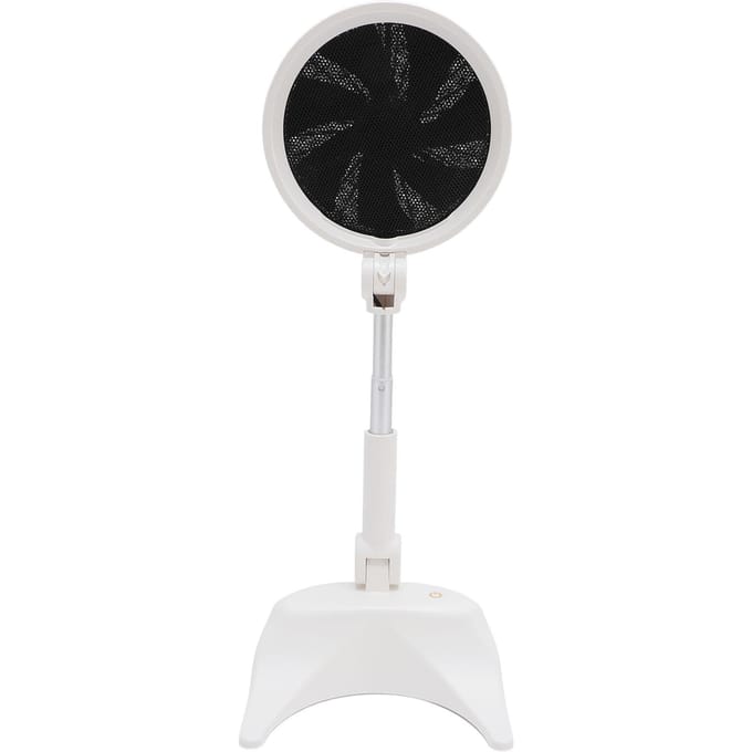 Draagbare Afzuigkap Wit Opvouwbaar Hoogte Verstelbaar Compact Plug-in Meerdere Snelheden Afneembare Ventilator white