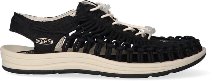 Uneek Heren Sandalen Canvas Zwart