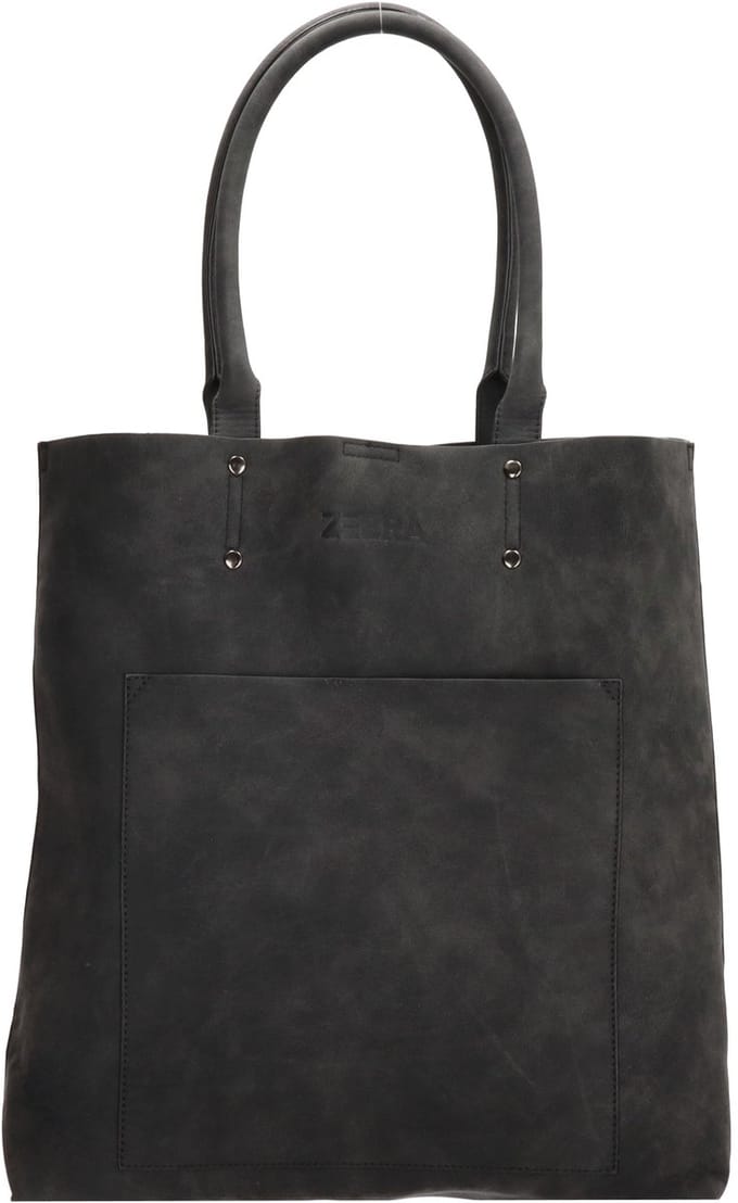 Zebra Natural Bags shopper - Zwart