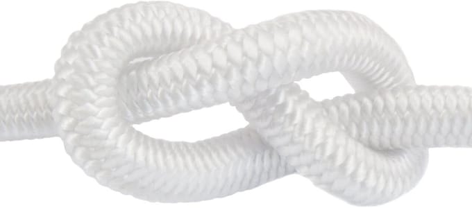 Elastisch touw - Spanband koord - Vastzetten lading - Hoge rekbaarheid - 6 mm 20m - Wit