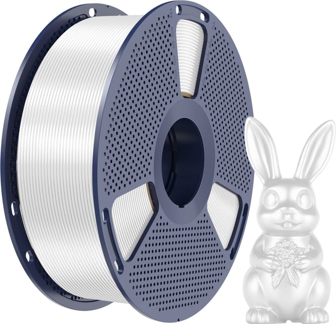 SUNLU 3D filament PLA+ Silk WIT 1,75mm 1kg