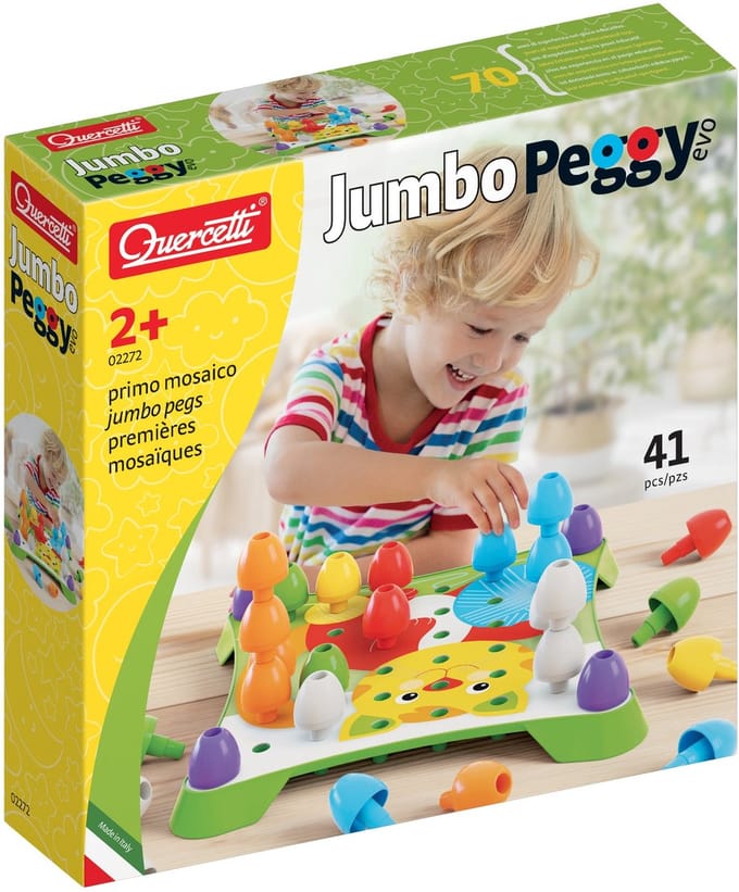 Quercetti Jumbo Peggy EVO Insteekmozaïk 41-delig Interactief speelgoed