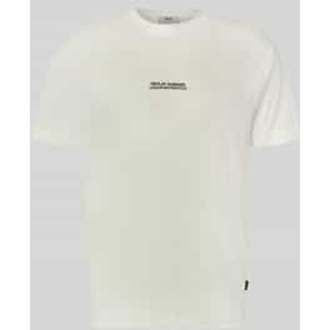 T-shirt met labelprint