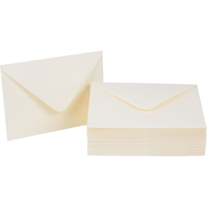 Enveloppen, 50 stuks - Créme
