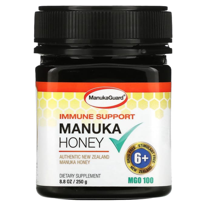 ManukaGuard, Soutien immunitaire, Miel de Manuka, MGO 100, 250 g (250g)