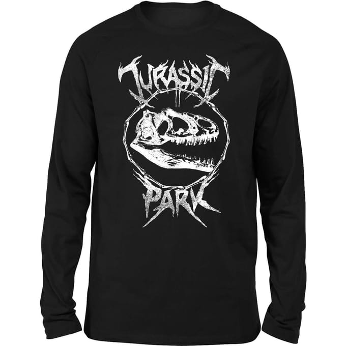 Jurassic Park T-Rex Bones Unisex Long Sleeved T-Shirt - Zwart - L